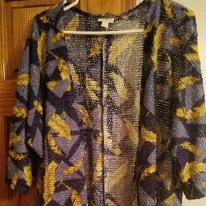 Feather print shirley coverup. EUC.